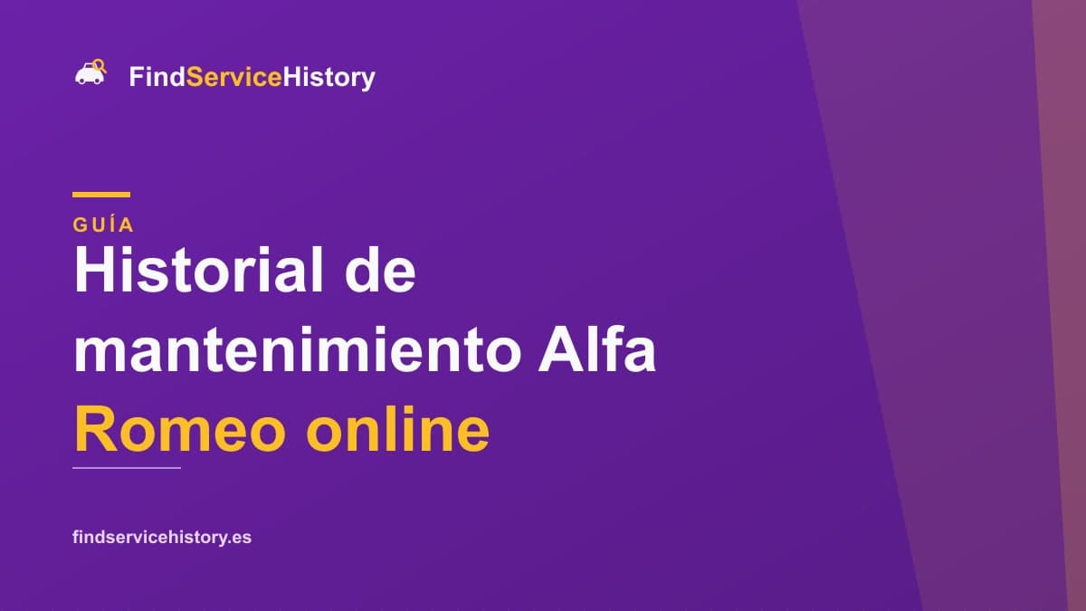 Historial de mantenimiento Alfa Romeo online