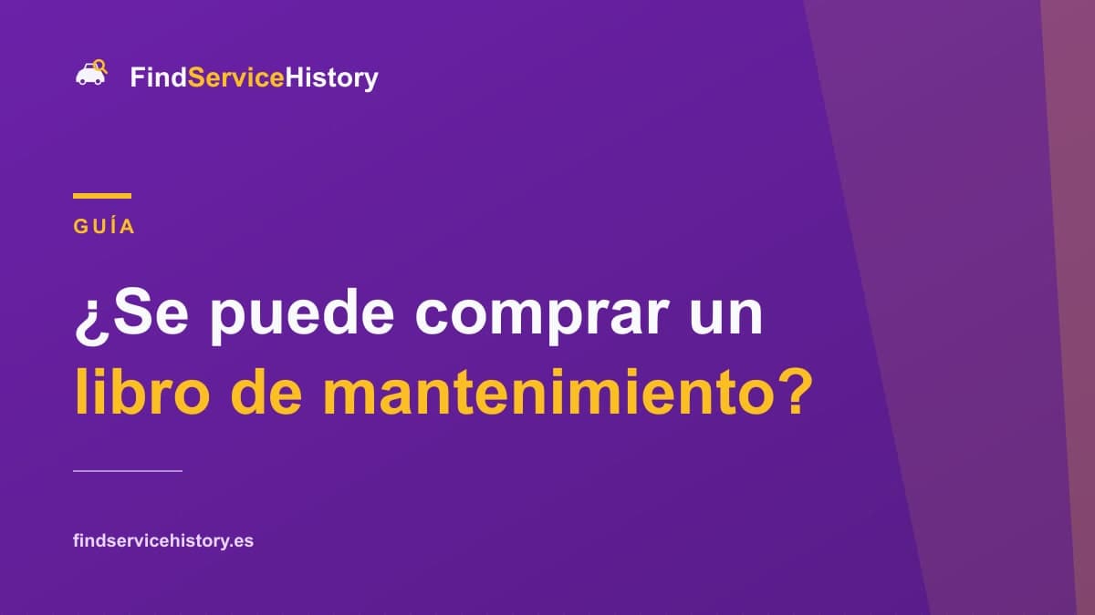 ¿Se puede comprar un libro de mantenimiento?