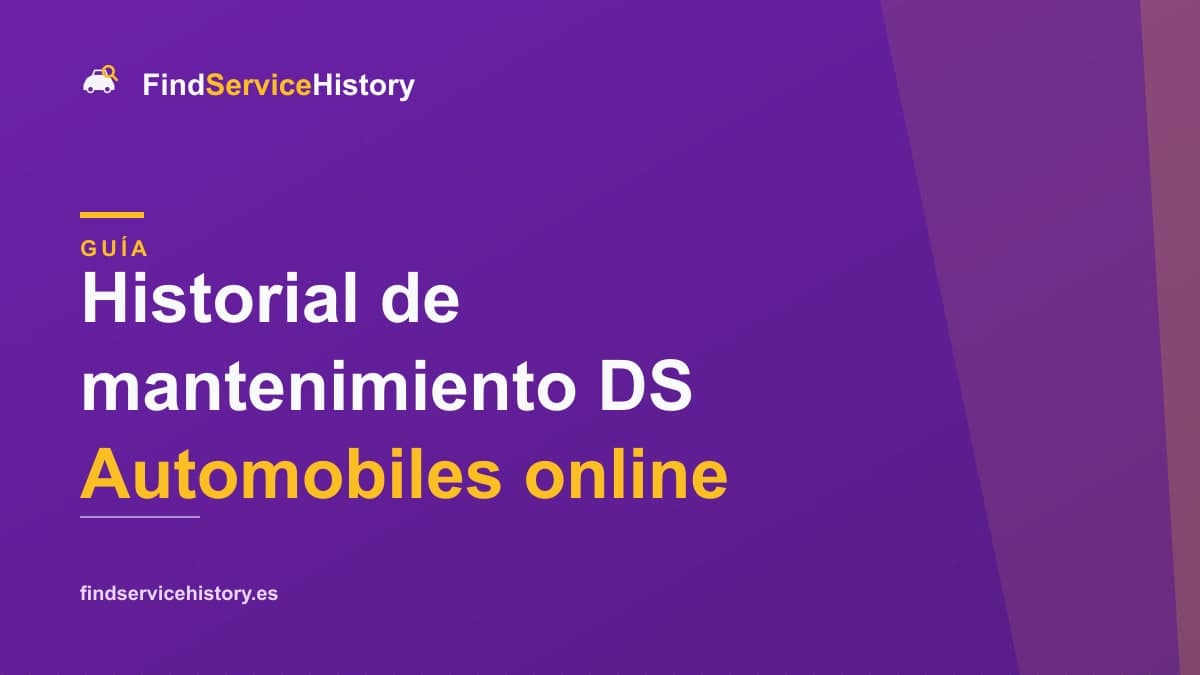 Historial de mantenimiento DS Automobiles online