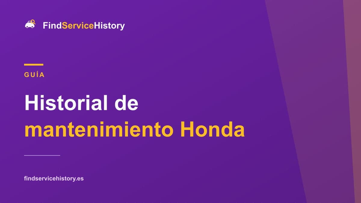 Historial de mantenimiento Honda: cómo comprobarlo online