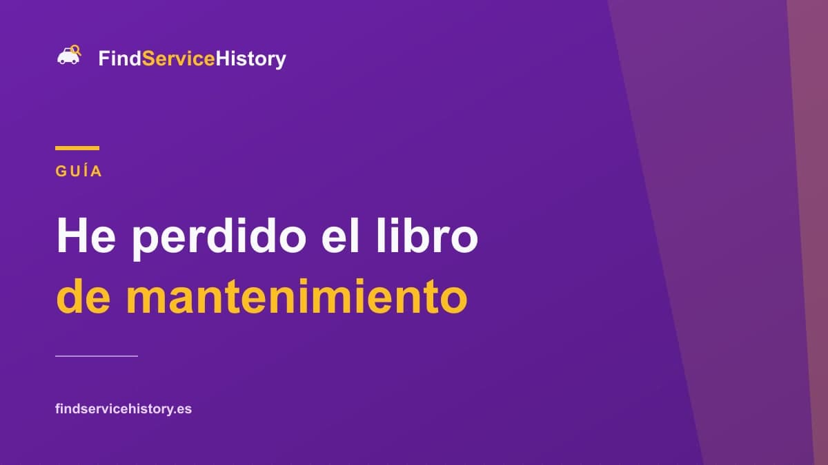 He perdido el libro de mantenimiento: qué hacer