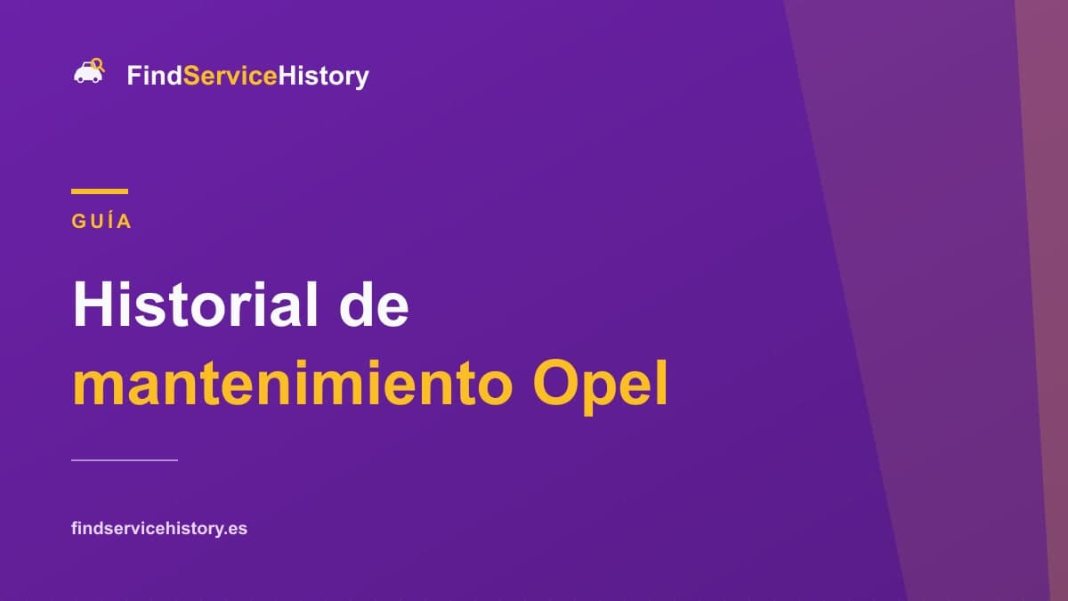 Historial de mantenimiento Opel: cómo comprobarlo online