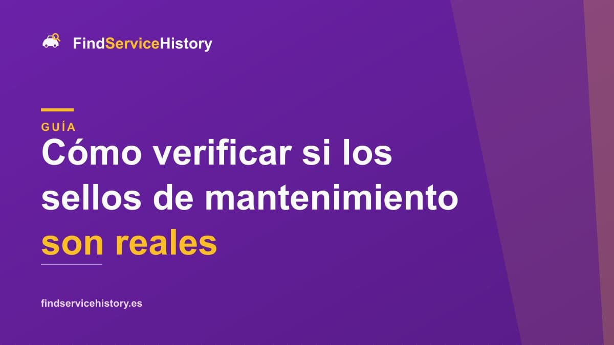 Cómo verificar si los sellos de mantenimiento son reales