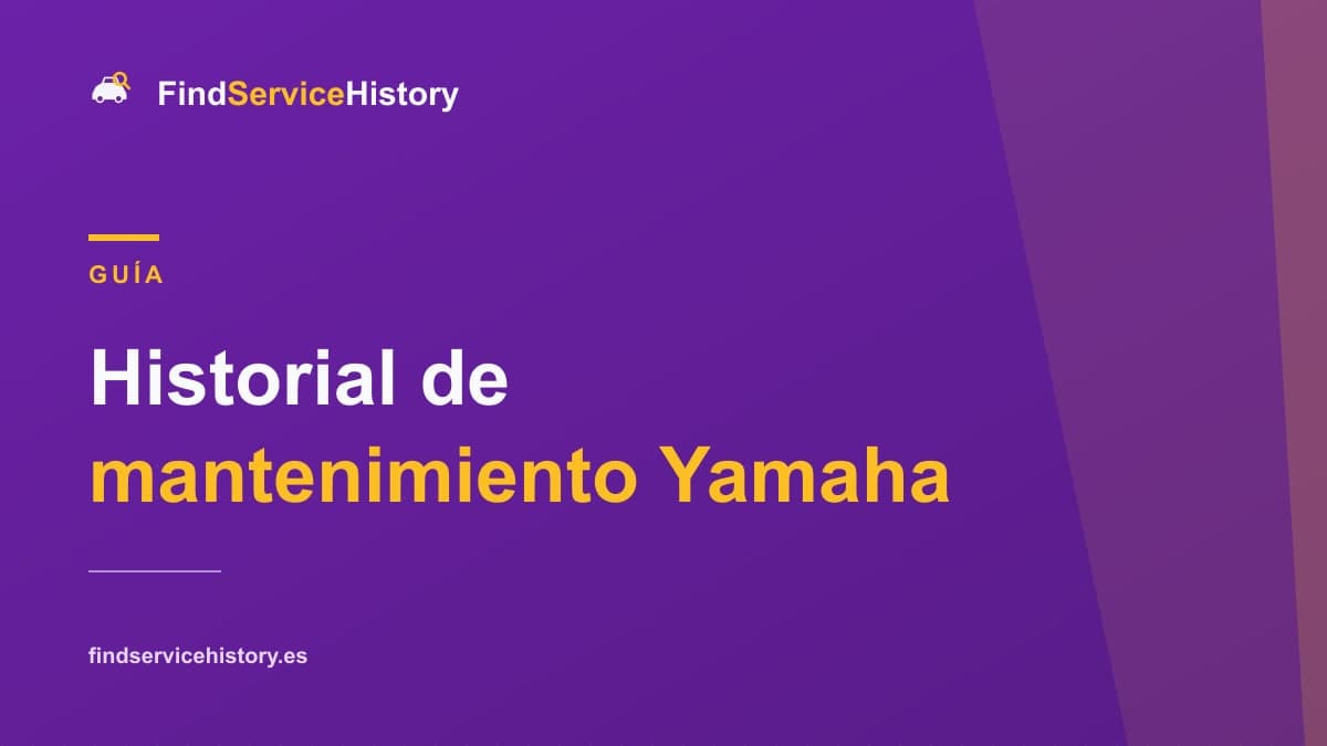 Historial de mantenimiento Yamaha: cómo comprobarlo online